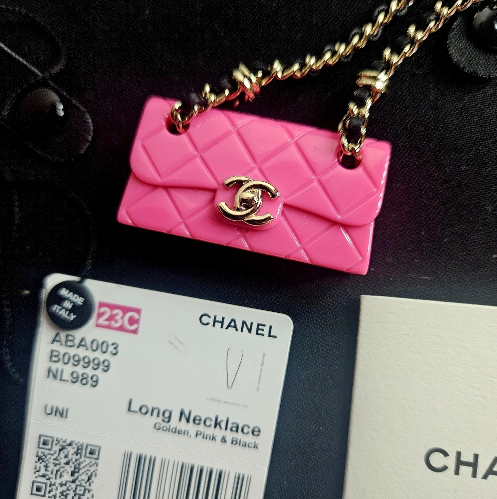Chanel Resin Turnlock Necklace